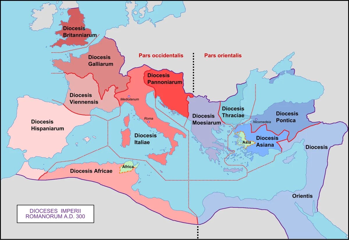 Что такое провинция в древнем риме. Римская Империя при Диоклетиане карта. Карта диоцезов римской империи. Римская Империя 300 год. Карта римской империи Диоклетиана.