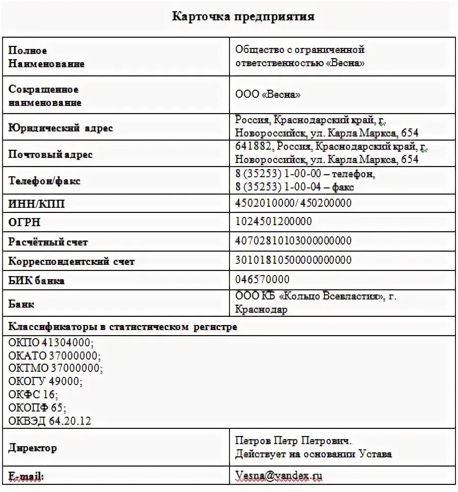 Карта партнера ооо. Карточка предприятия ИП образец 2022. Карточка предприятия образец для ИП для ООО Word. Карточка предприятия ИП образец 2020 Word. Карточка предприятия ИП УСН.