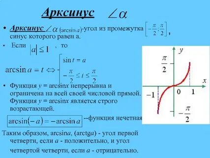 Синус от арккосинуса