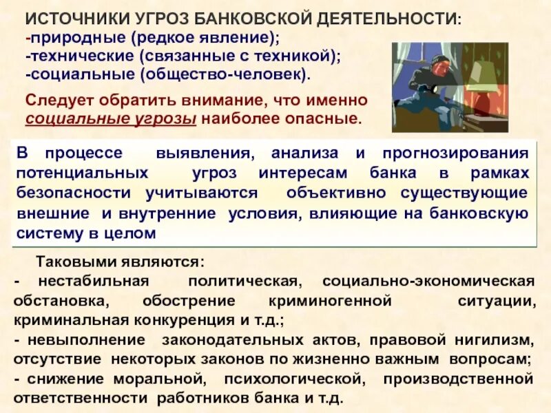 Источники опасности работника. Угрозы банковской деятельности. угрозы банковской безопасности. угрозы безопасности банка. виды безопасности банка.