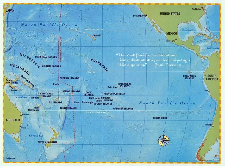 Тихий океан на карте. Острова Тихого океана на карте. Крупнейшие острова Тихого океана на карте. Карта Тихого океана с островами подробная. Назови остров тихого океана