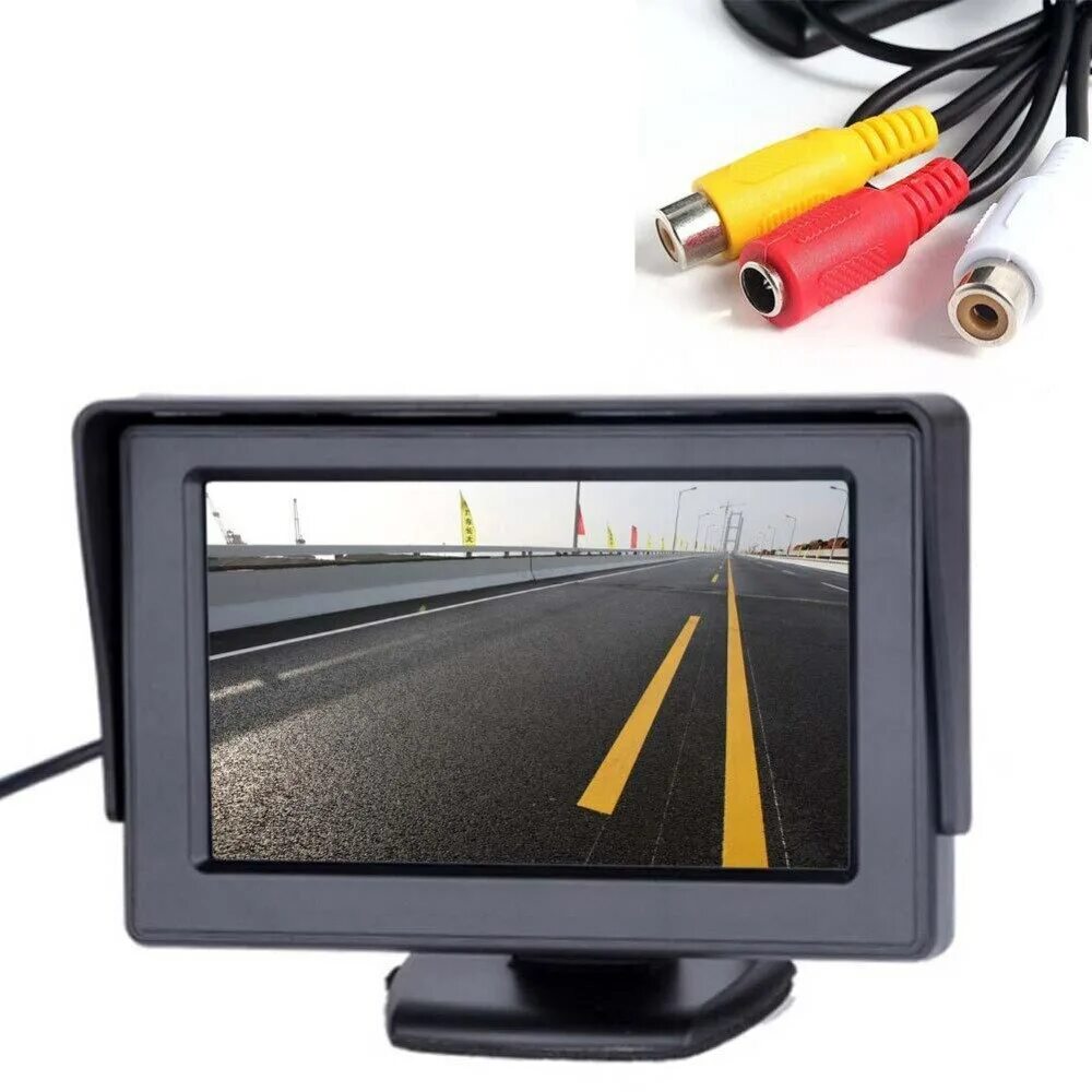 Купить автомобильный монитор. Car 4.3\' TFT LCD Color Rearview Monitor. Монитор 4" TFT LCD. ТФТ дисплей 4 3 дюйма.