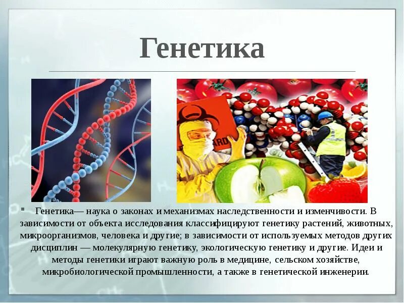 Какое значение имеет генетика. Генетика растений и животных. генетика и химия. генетическая гонка. селекция раздел молекулярной генетики.