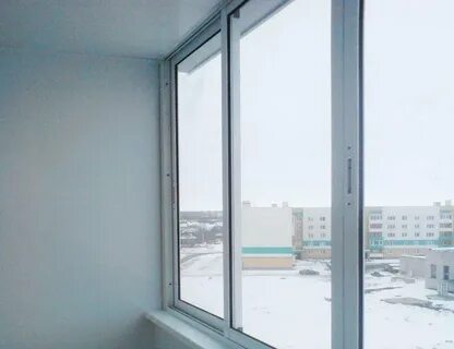 Остекление окон алюминиевым профилем