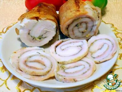 Рулет со свиных шкурок рецепт