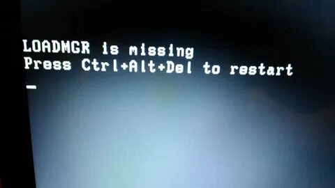 Missing ctrl alt del