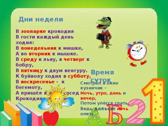 Стих про неделю для детей. Стих про дни недели для детей. стишок для запоминания дней недели.