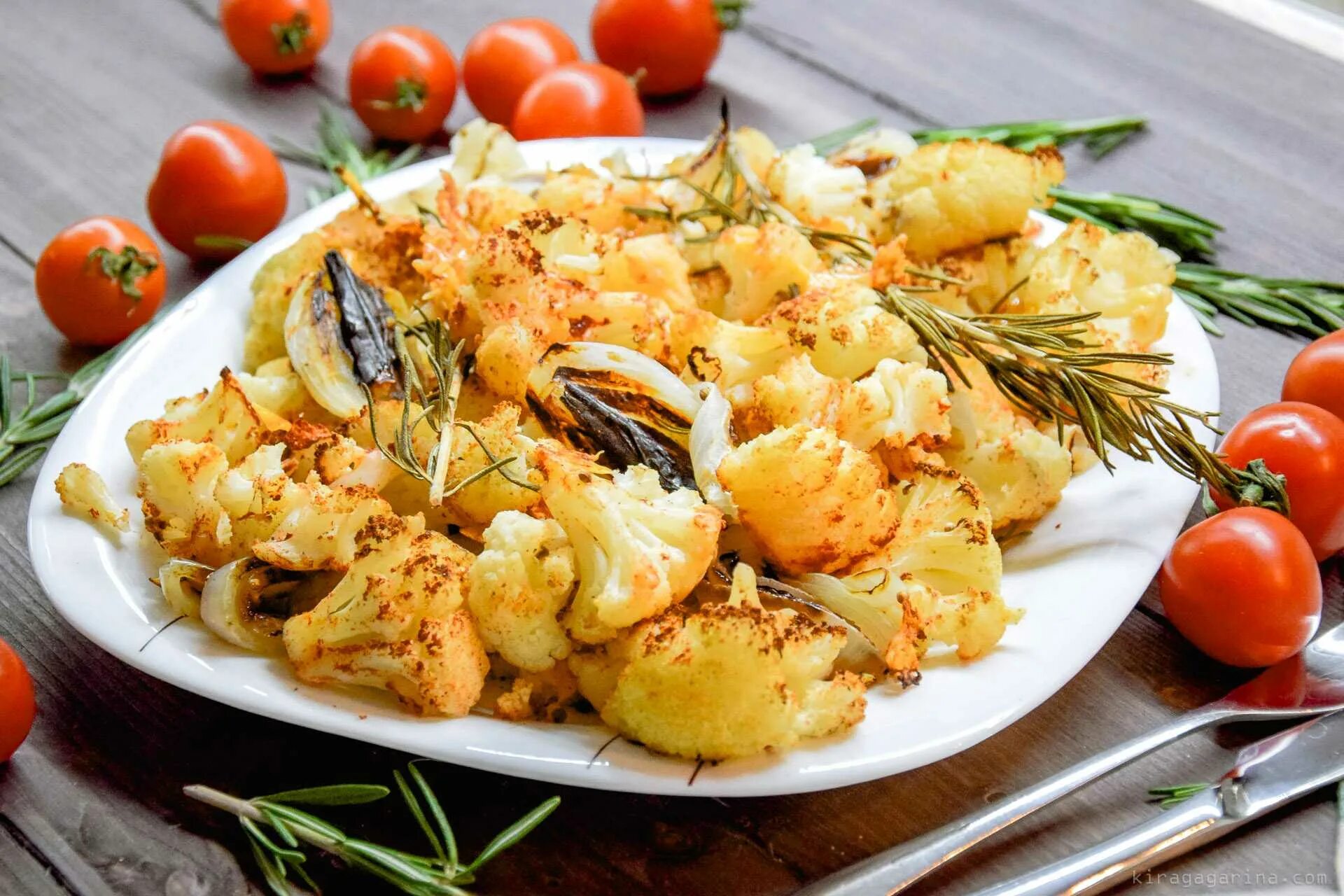 Запеченная картофель капуста