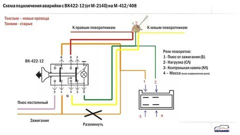Распиновка переключателя света