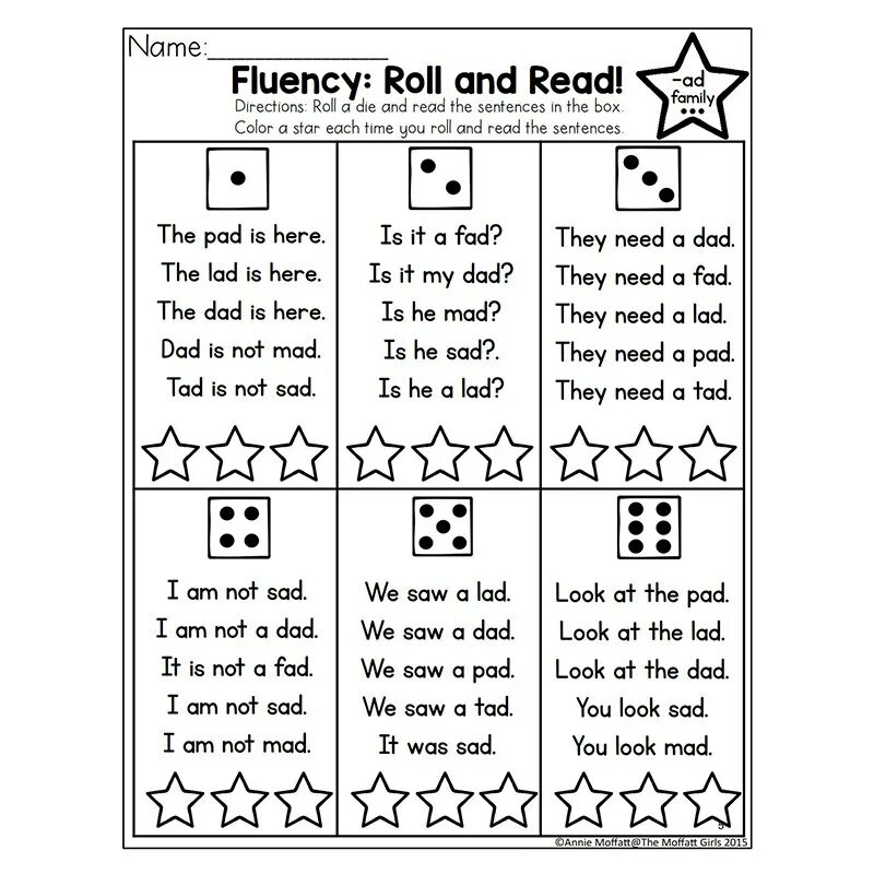 Find the hat. Roll and read. Roll the dice and read. Roll and read Phonics for Kids. Fluency Practice Roll and read.