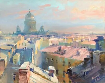 Санкт петербург холст масло