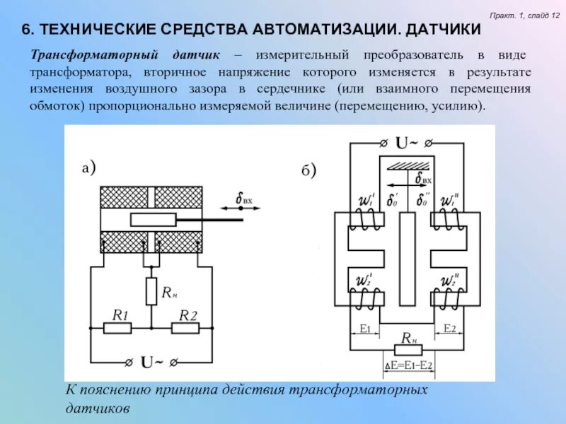 Трансформаторные датчики перемещения. Трансформаторный датчик с поворотной обмоткой. Трансформаторные датчики схема. Вторичный измерительный преобразователь. Датчики трансформатора