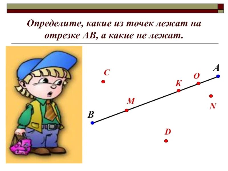 Презентация на тему отрезок. Какие точки лежат на отрезке. Точка лежит на отрезке. Какиеизточеклежатнаотрезке.