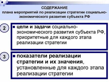 Содержание социальной стратегии
