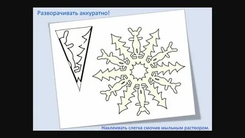 Сценка снежинки