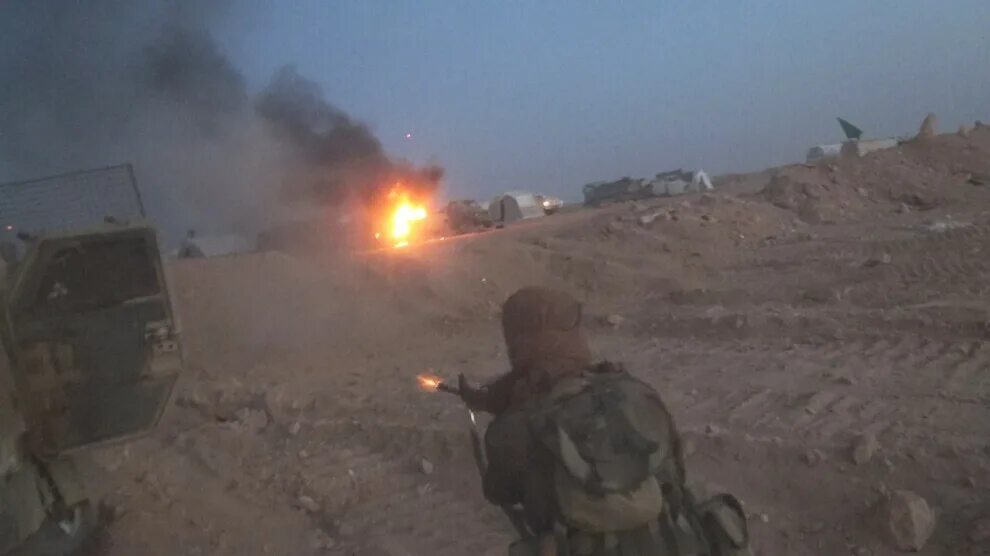 Видео нападения от лица террористов. Битва в сирийской пустыне. Уничтоженные боевики в Сирии.