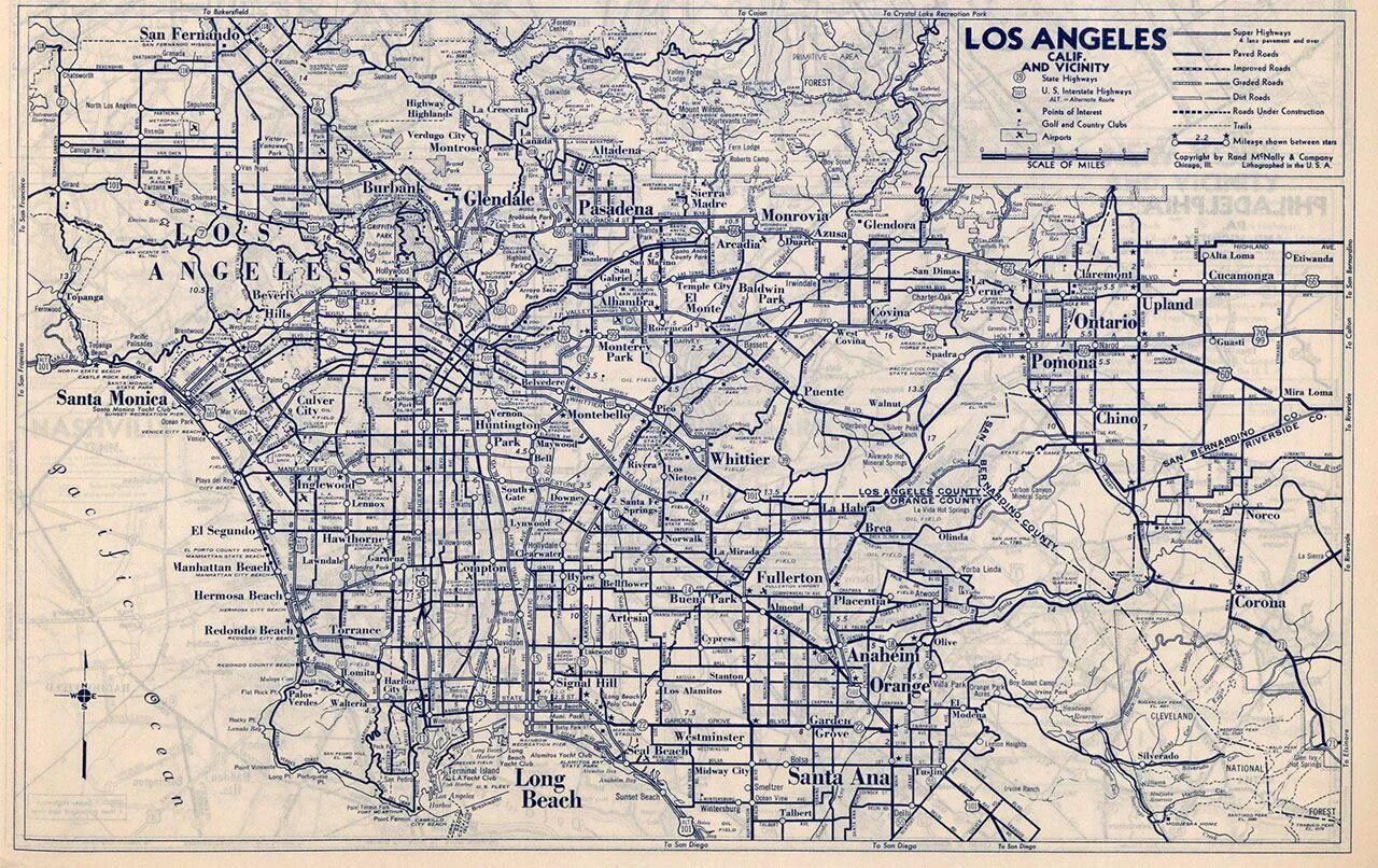 Los angeles 52 текст. Лос Анджелес план города. Лос Анджелес 1930. Лос-Анджелес карта города. Карта дорог Лос Анджелес.