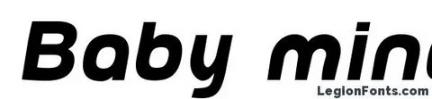 Шрифт baby