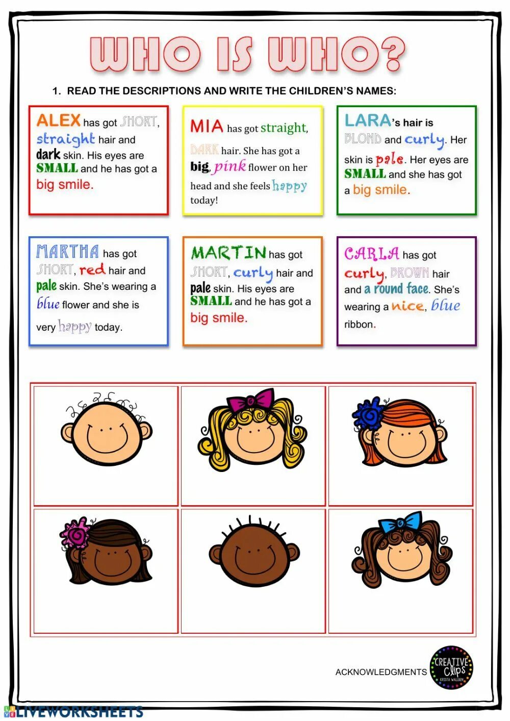 Who is who vocabulary. Physical description Worksheets. Physical description for Kids. Who is who Worksheets. Appearance description Worksheets.