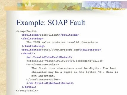 Soap faultcode