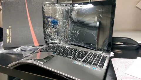 Битый экран ноутбука