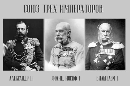 Кто входил в союз трех. Союз трёх императоров 1873. Союз трех императоров 1881. Союз трех императоров Россия Австро Венгрия и.