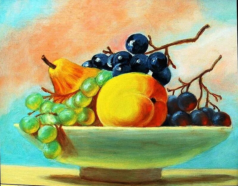 Картина толстого фрукты. Натюрморт с фруктами для детей. Натюрморт для дошкольников. Натюрморт с фруктами для детей дошкольного возраста. Ваза с фруктами гуашью.