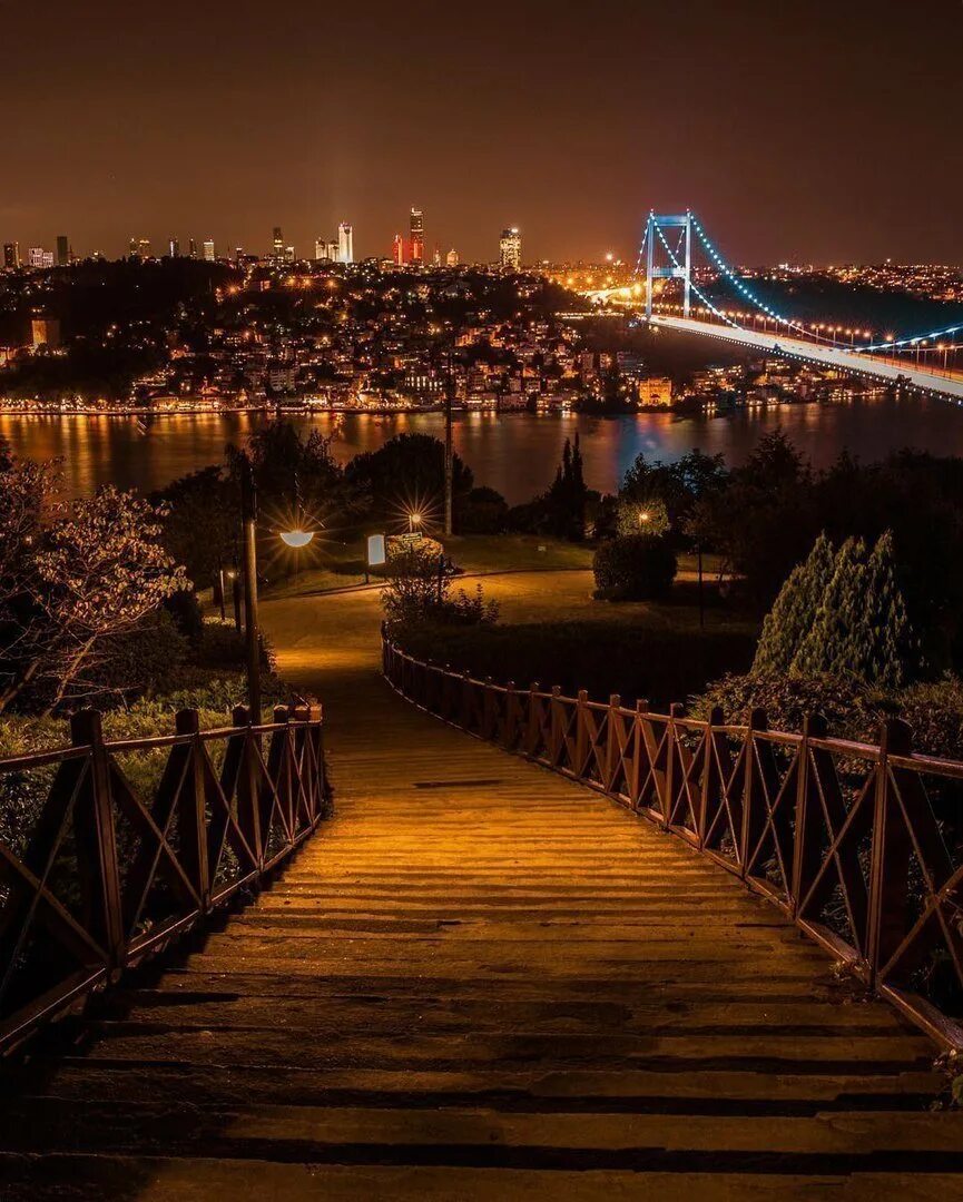 Красивый вид ночью. Отагтепе парк Стамбул. Мост Босфора в Стамбуле. Ночной Босфорский мост в Стамбуле. Мост Босфора в Стамбуле ночью.