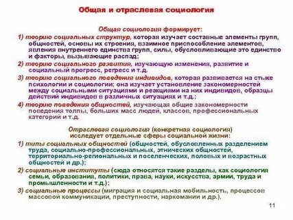 Отраслевые социологические теории