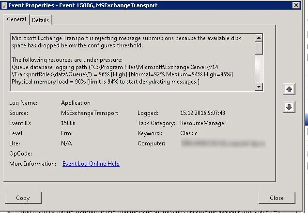 Insufficient system resources. Ошибка 452. out of system resources.