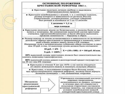 Положения крестьянской реформы 1861 г