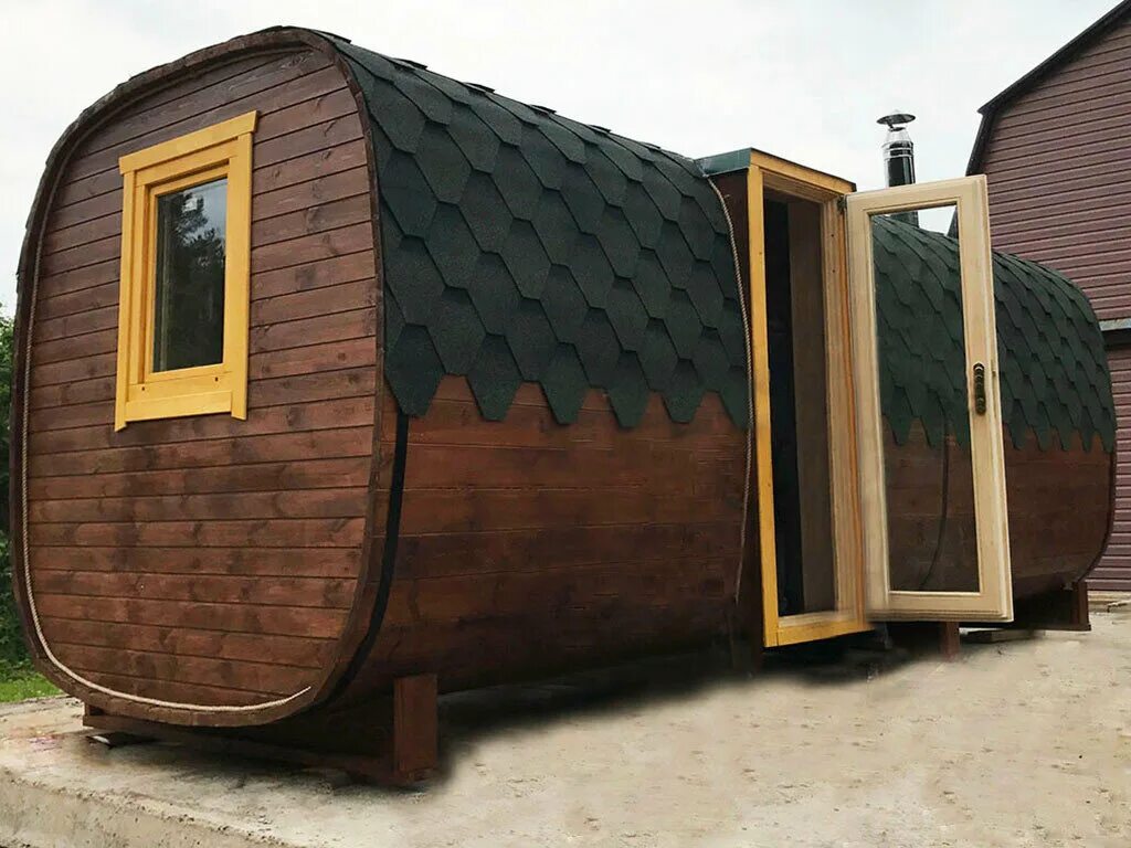 выставка бань бочек