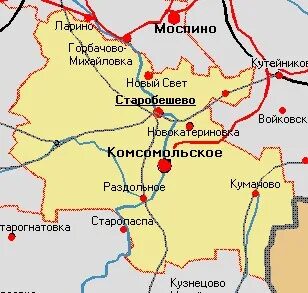 Карта г комсомольское