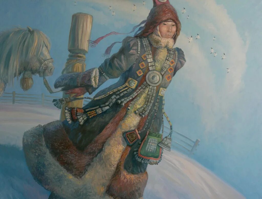 Картины якутского художника Иннокентия Корякина. Н якутской