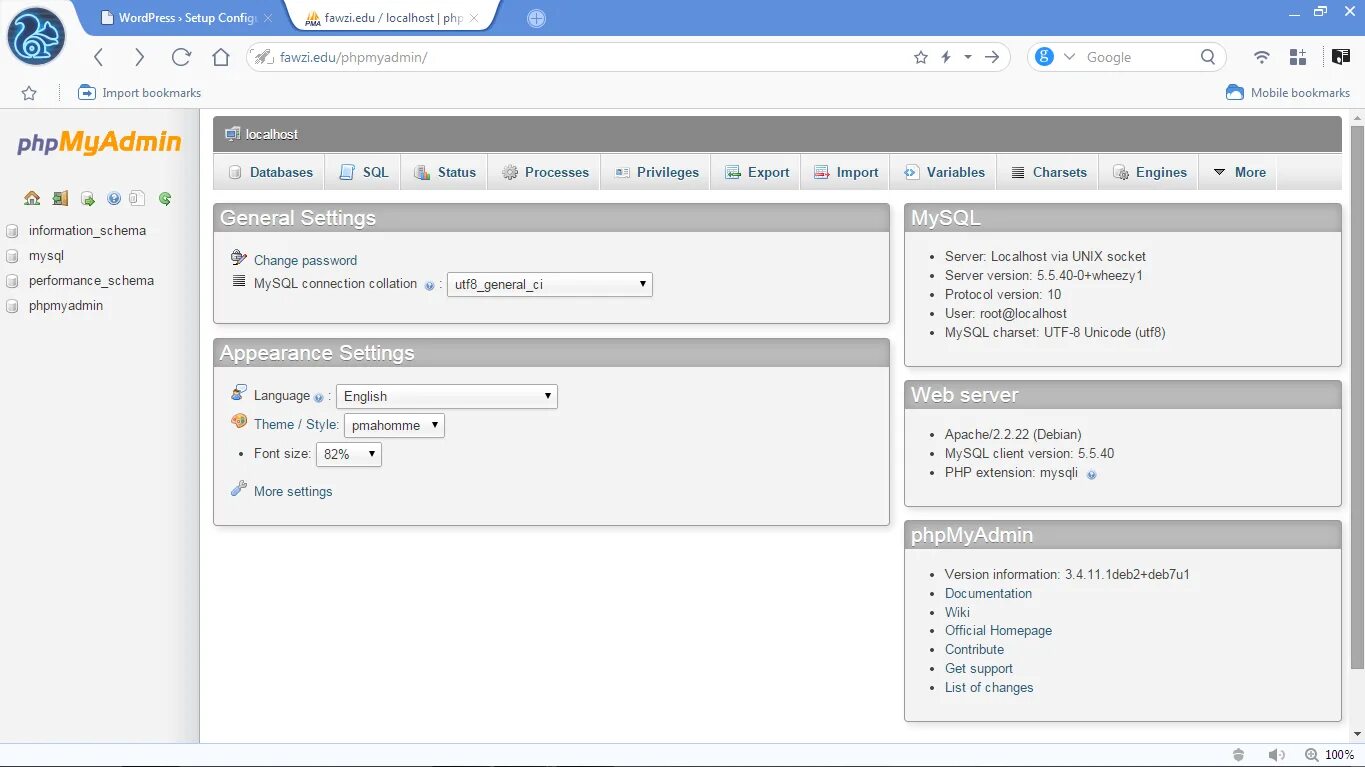Php utf 8. Phpmyadmin centos 7. локальный+сервер mysql. + параметры в phpmyadmin. phpmyadmin установка.