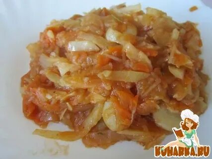 Блюдо тушеная капуста с картошкой