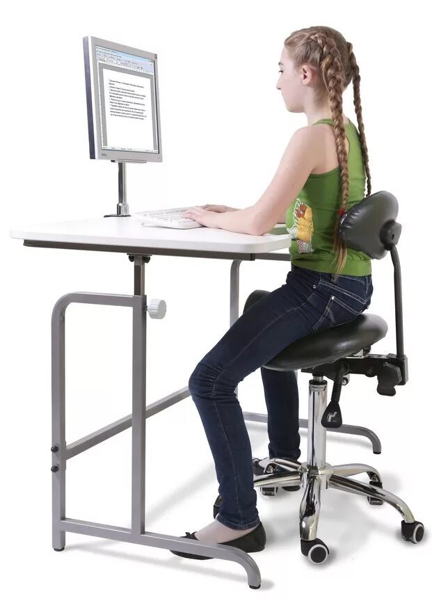 Smartstool (Смартстул) KW-02b. Компьютерный стул для правильной осанки. Стул для школьника ортопедический. Стул для осанки школьника.