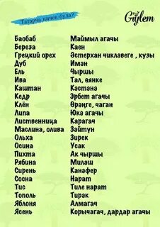 Как будет 15 на татарском