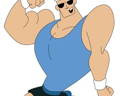 Johnny Bravo at training.