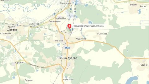 Орехово московская область на карте