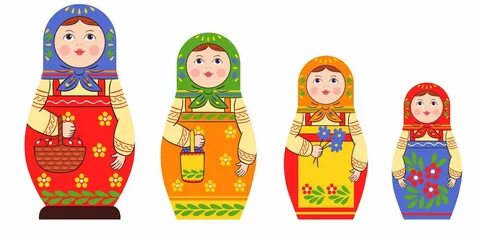 Матрешки разных размеров