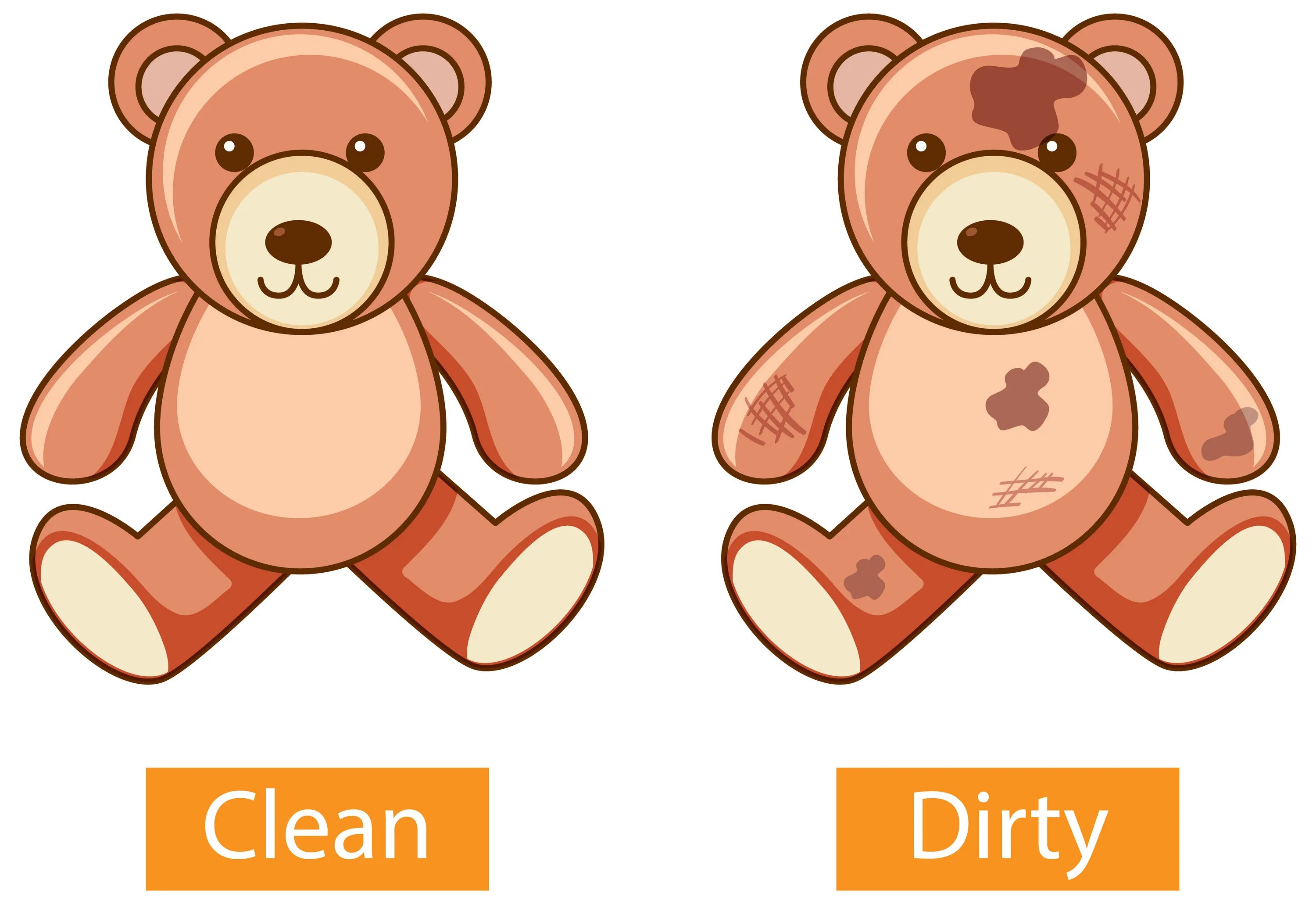 Clean Dirty. Clean Dirty opposites. Clean and Dirty for Kids. Clean Dirty картинка.