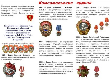 Ордена ленина и ордена трудового красного