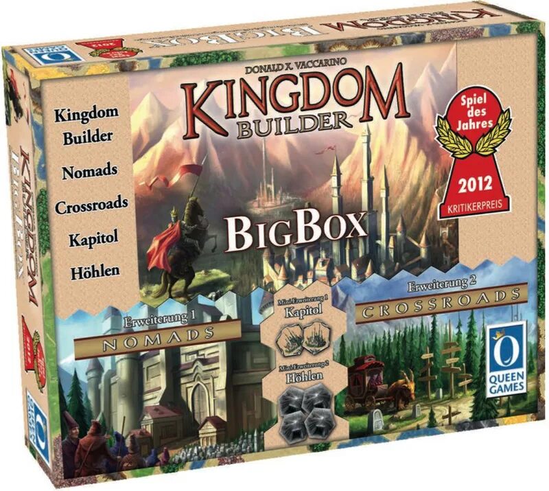 Купить игру kingdom. Настольная игра Kingdom. Kingdom Builder настольная игра. Kingdom Builder: big Box. Kingdom Builder big Box Queen.