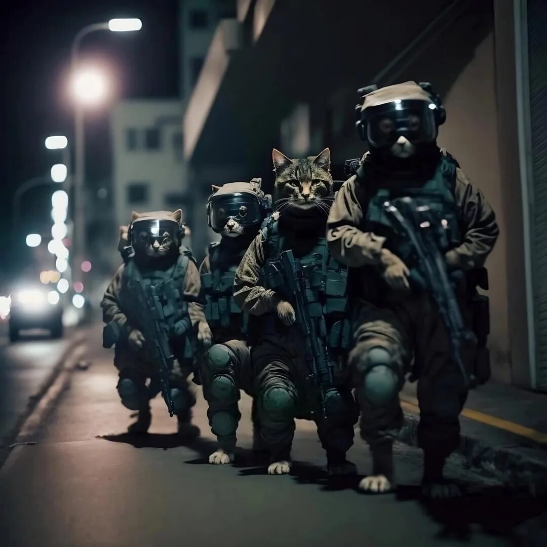 "Cat russian special forces, beautiful." - image created in Shedevrum
