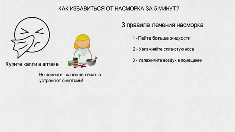 Как избавиться от насморка взрослому человеку. Как избавиться от насморка взрослому человеку