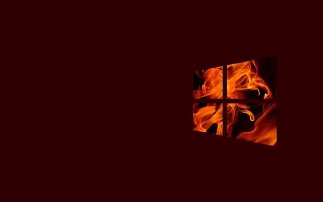 Windows fire. Windows fire
