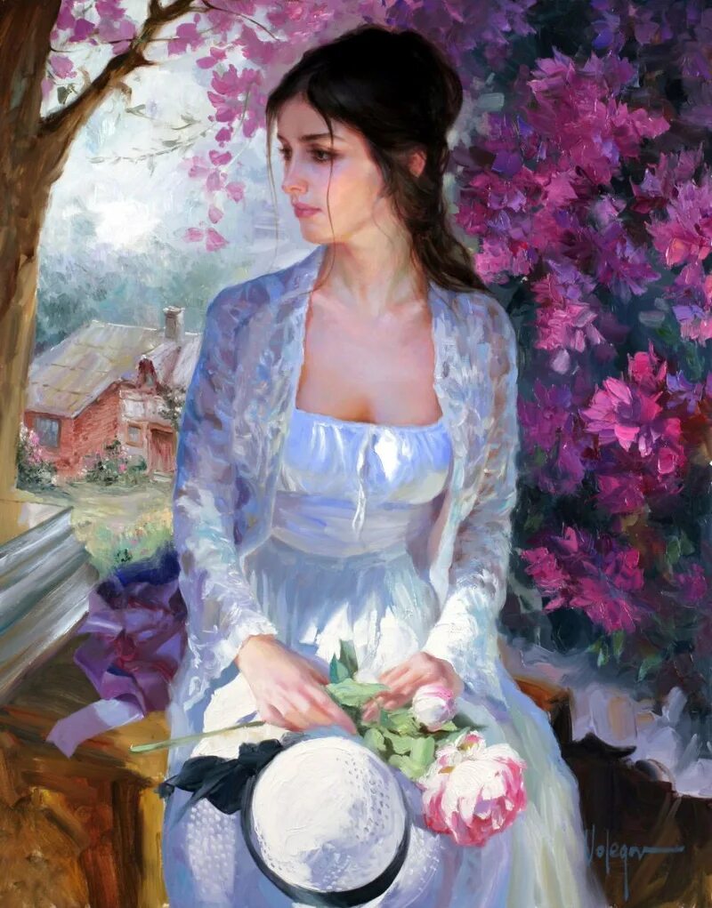 Картина художника девушка. Владимир Волегов художник . Lilacs,. Владимир Волегов портреты. Волегов Владимир художник картины яблоки сад. Художник Волегов Владимир мастер клас.