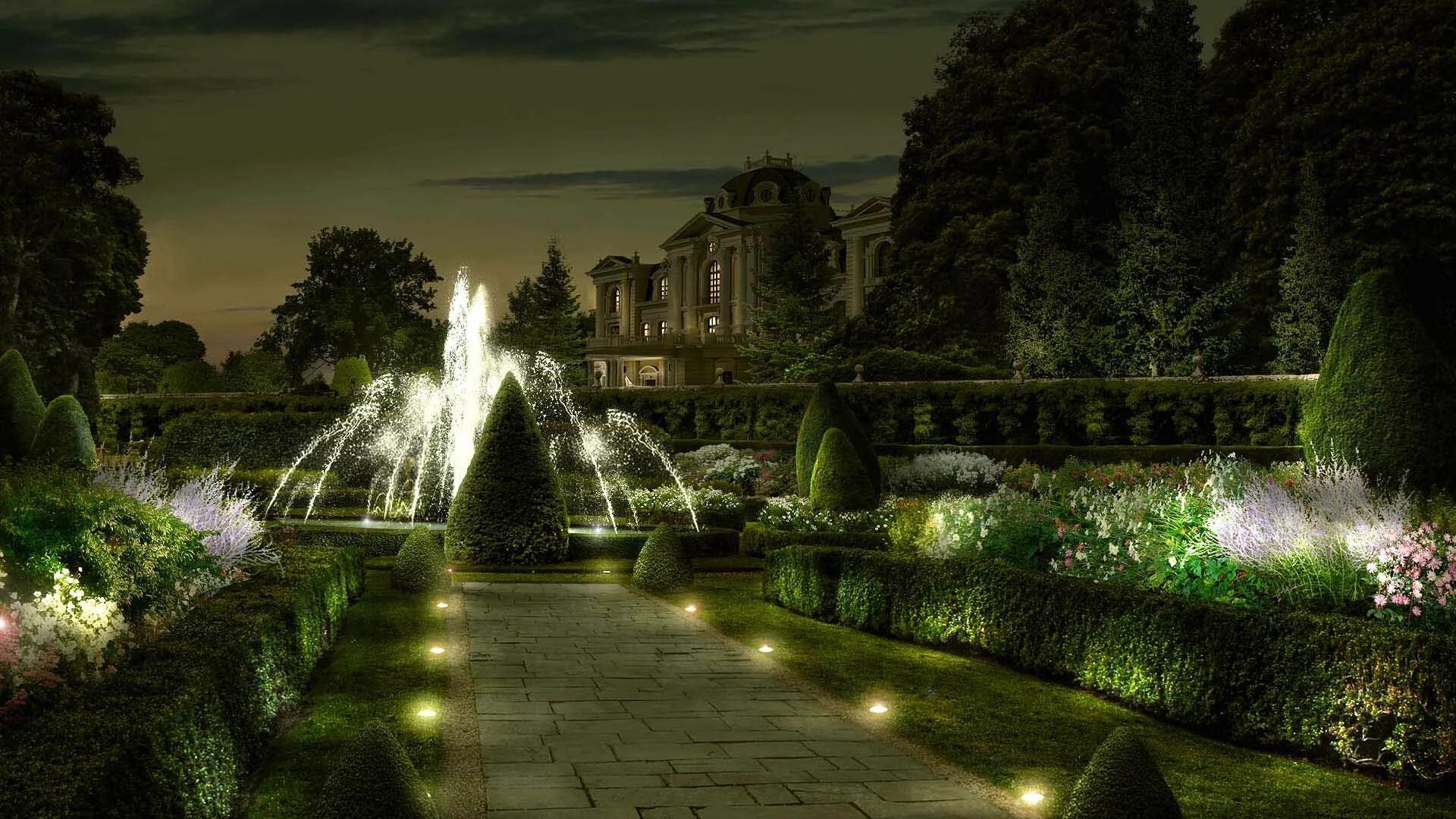 Кинотеатр бульвар дмитрия донского. Кинобульвар северное сияние зал аллея. Аллея фреска. Королевская усадьба линдерхоф. Зал аллея.