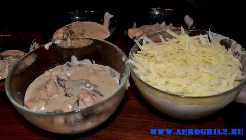 Ингредиенты для жульена с курицей и грибами